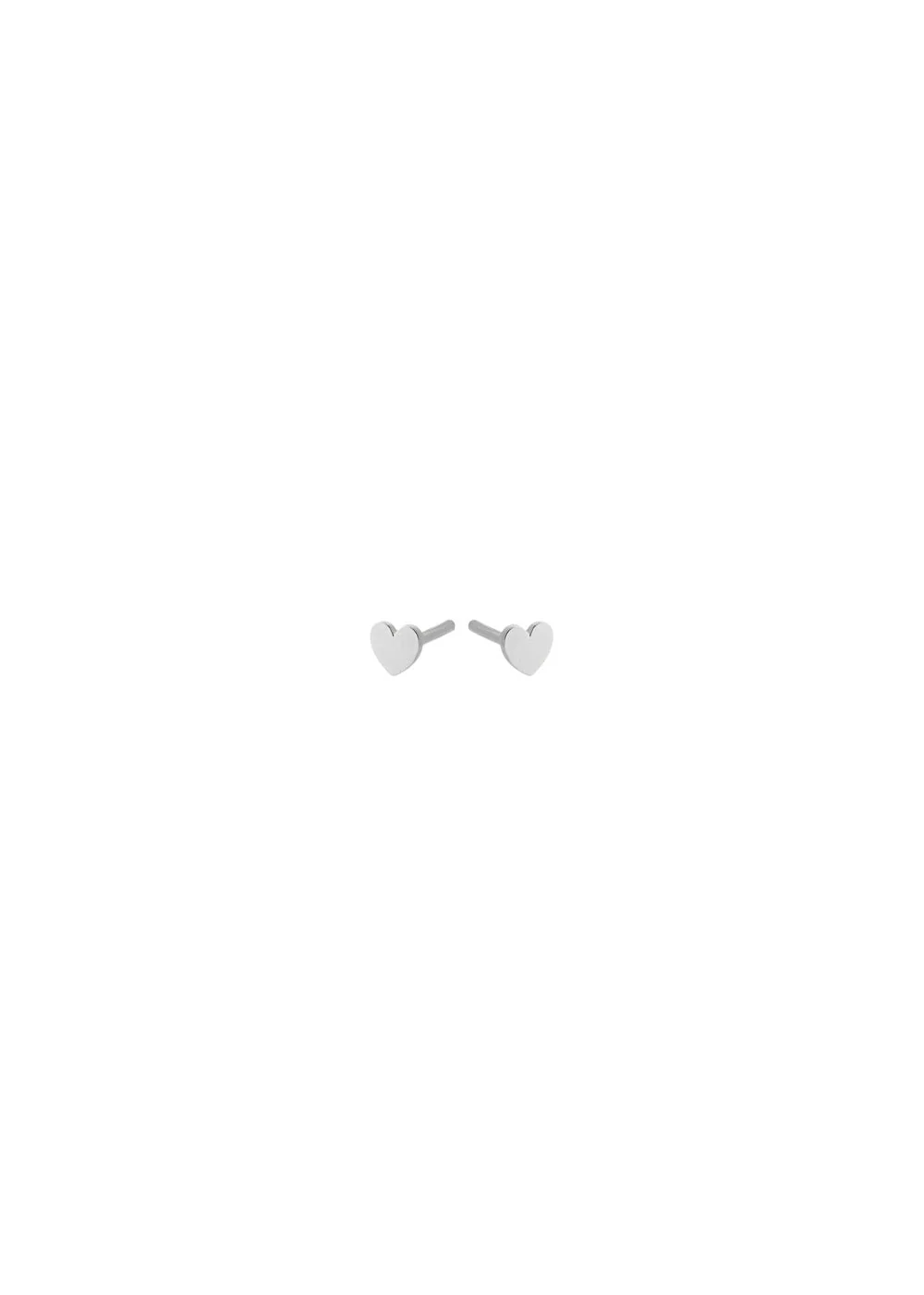 Mini Heart Earsticks - Silver