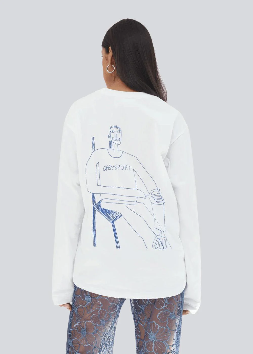CLAUDETTE LS T-SHIRT - White - Image 3