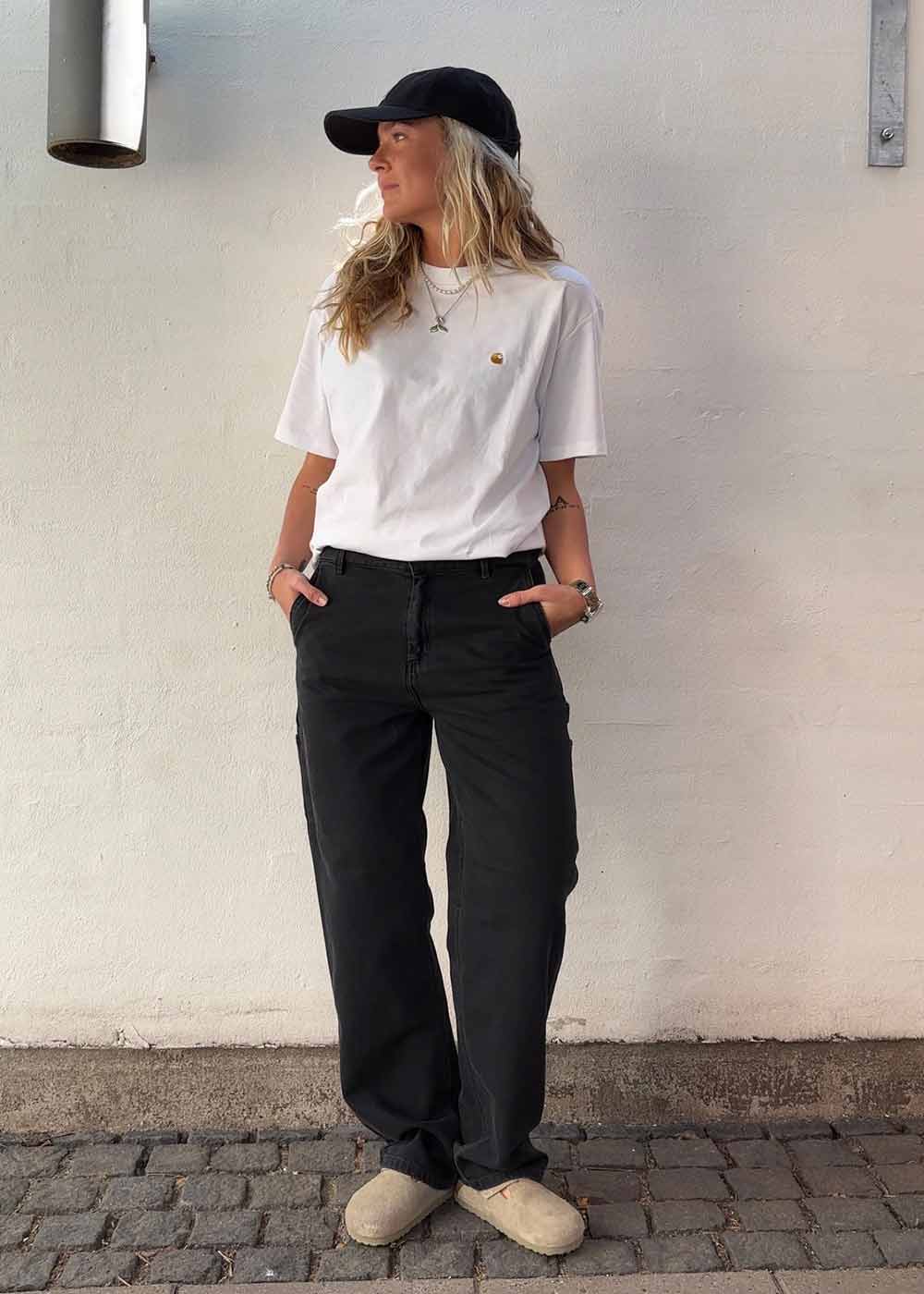 W Pierce Pant Straight - Black Stone Washed - Image 3