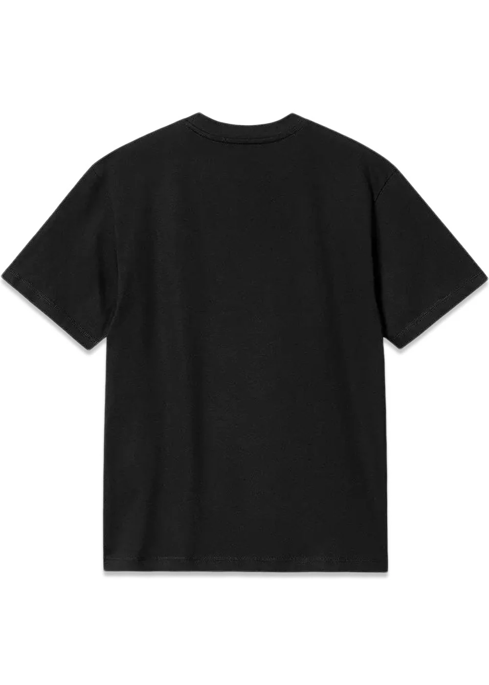 W S/S Script Embroidery T-S - Black / White - Image 2
