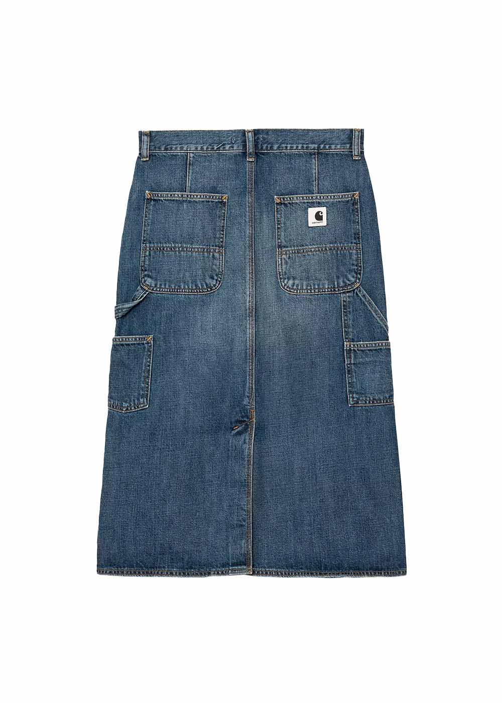W Single Knee Skirt - Blue Dark Used Wash - Image 2