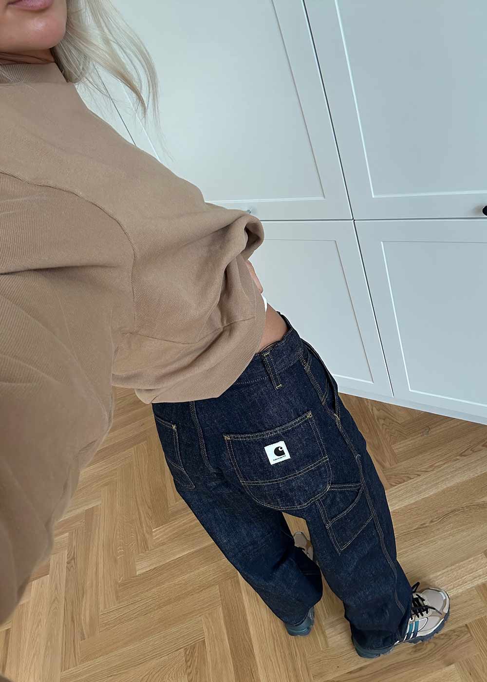 W Brandon Single Knee Pant - Blue Rinsed - Image 4