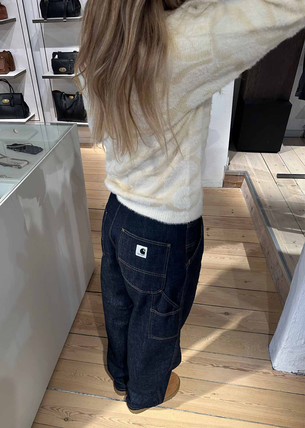 W Brandon Single Knee Pant - Blue Rinsed - Image 6