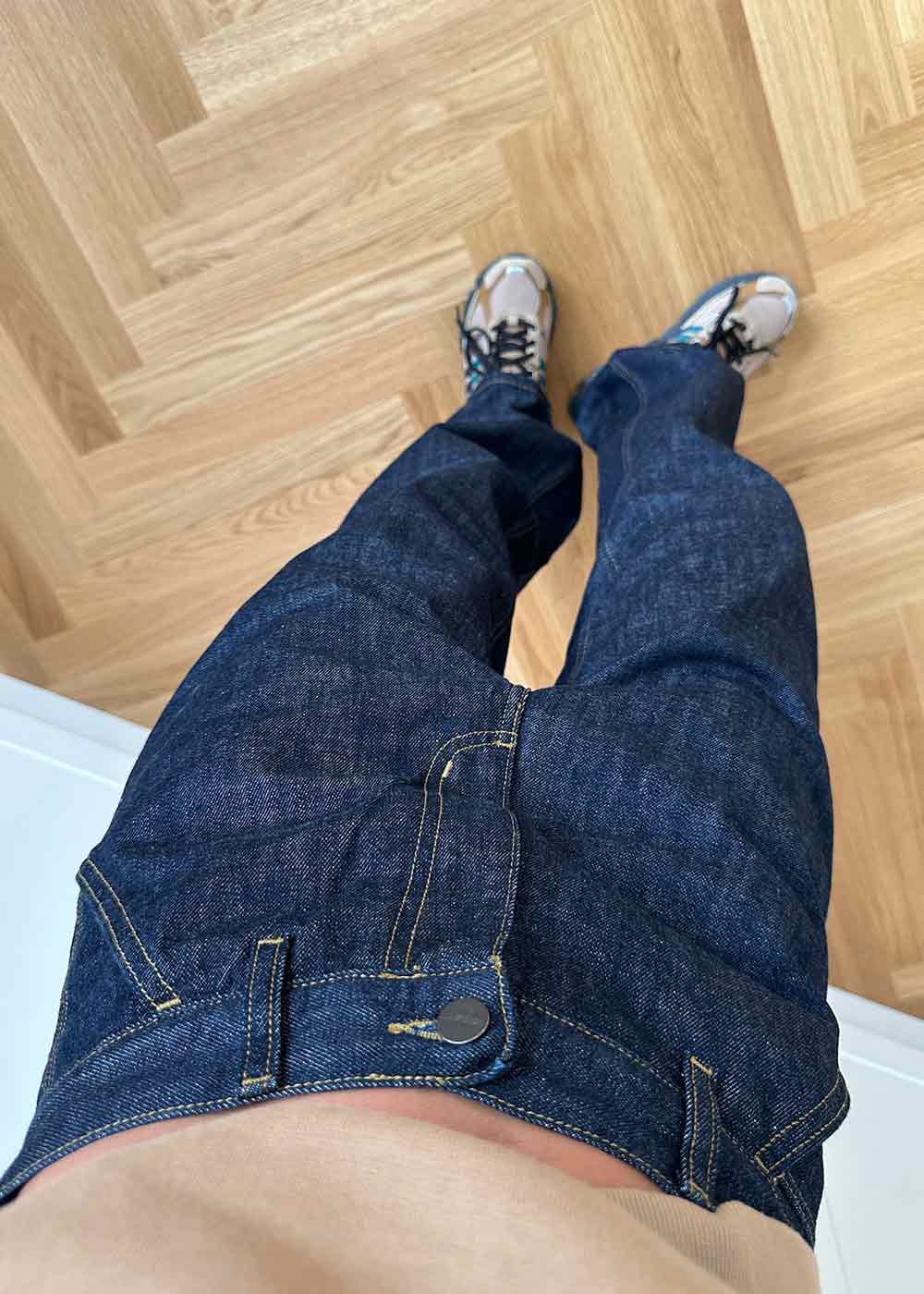 W Brandon Single Knee Pant - Blue Rinsed - Image 7