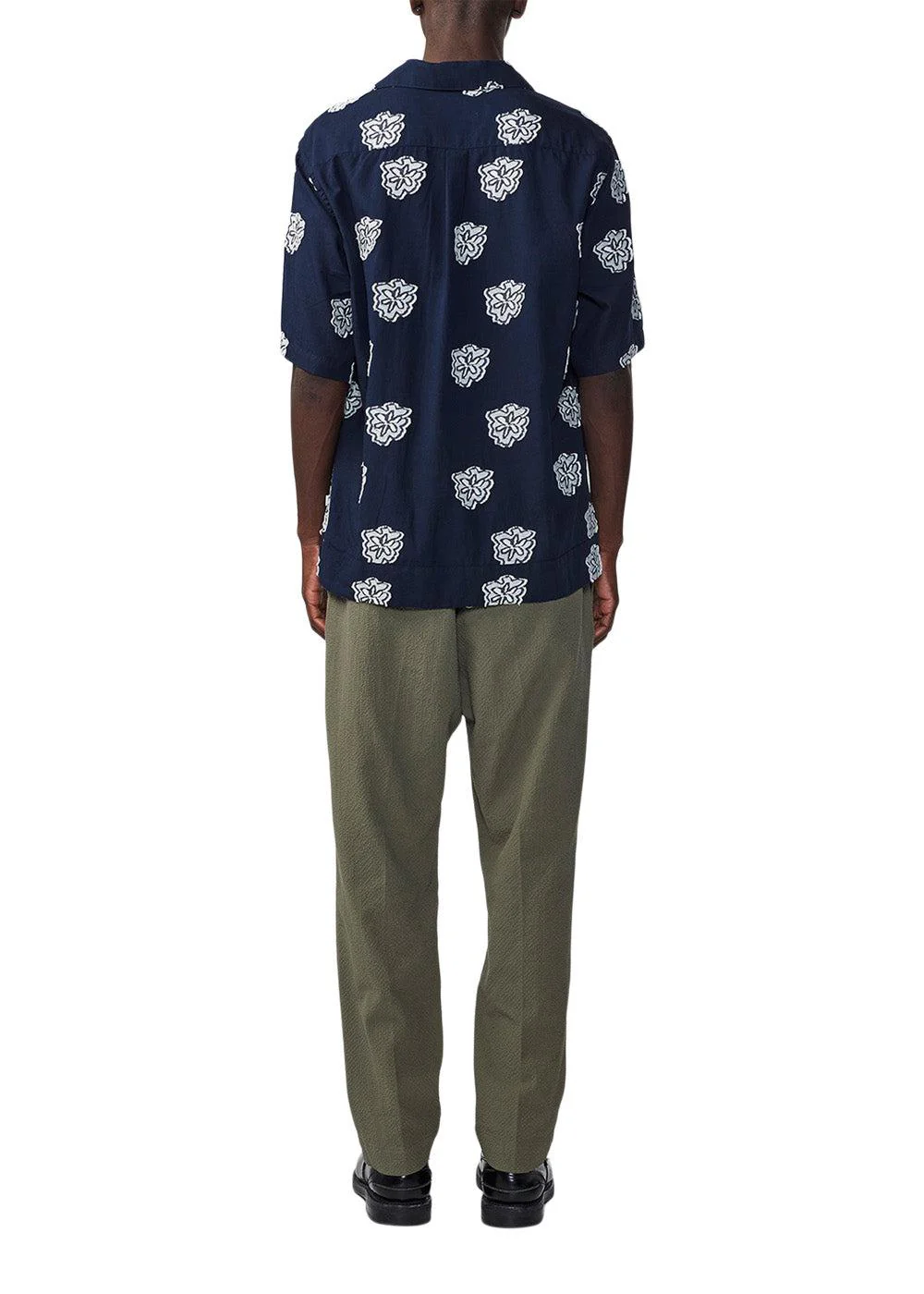 Leo SS shirt 5736 - Navy - Image 3