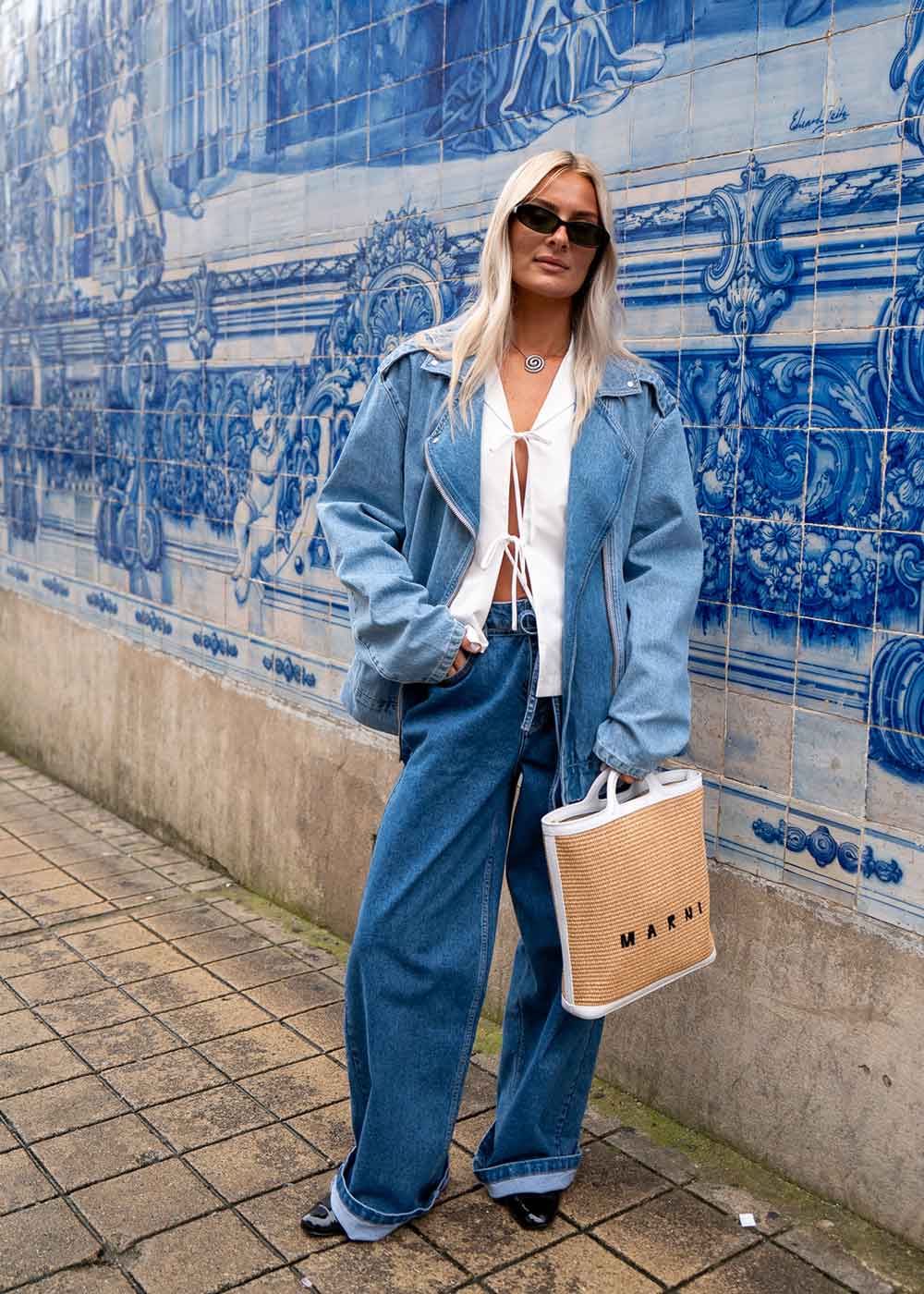 IsoldeMD solid pants - Distressed Blue - Image 6