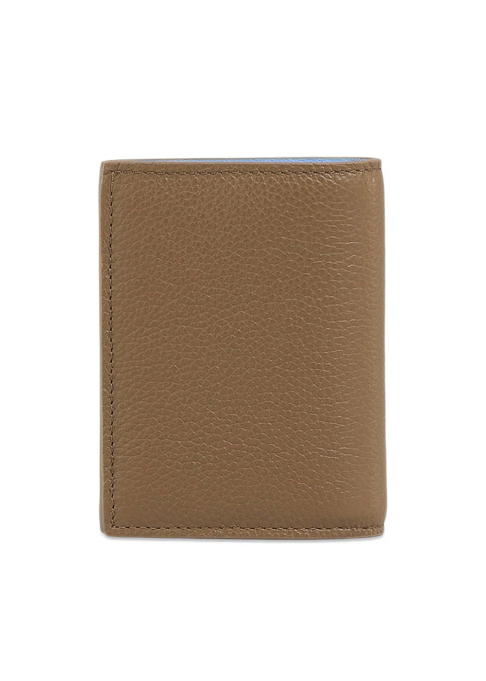 LEATHER BIFOLD WALLET WITH MARNI MENDING - Brown/Blue - Image 2