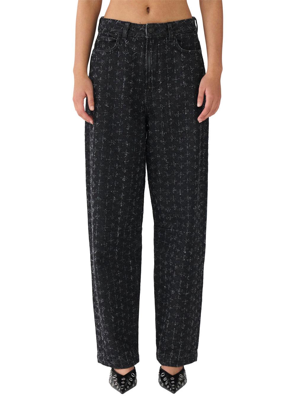 IVY-Janice Slung Jeans Black Punch Denim - Black - Image 3