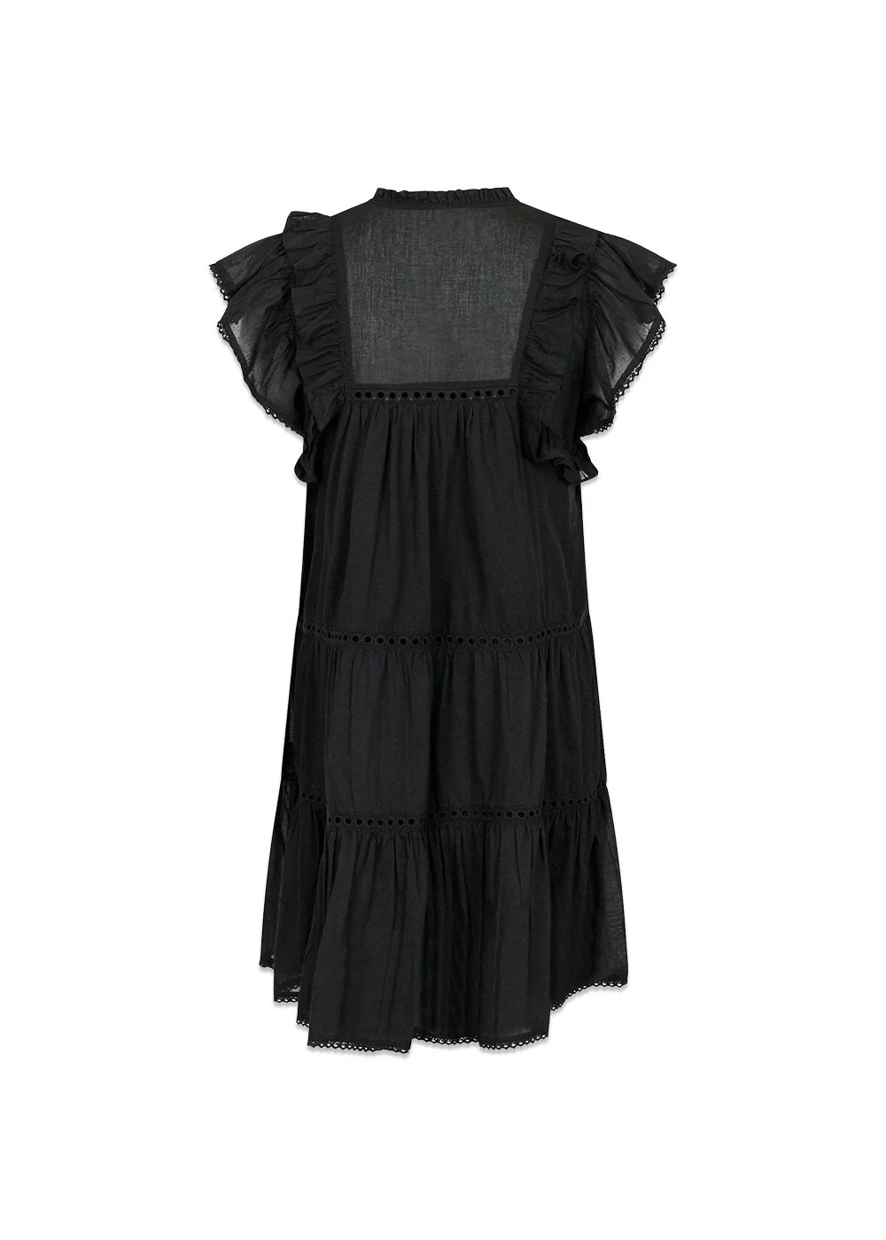 Jamma S Voile Dress - Black - Image 2
