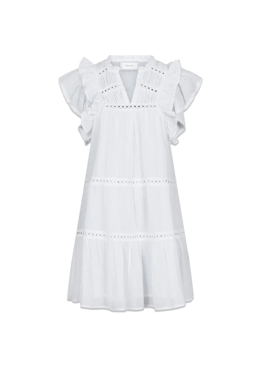Jamma S Voile Dress - White