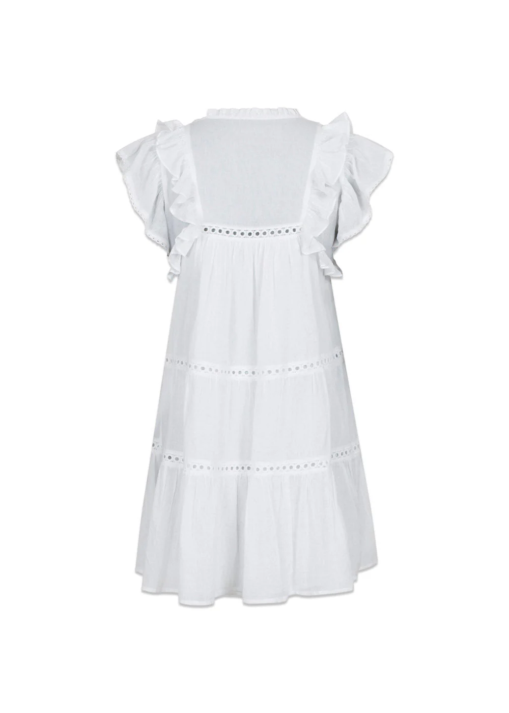 Jamma S Voile Dress - White - Image 2