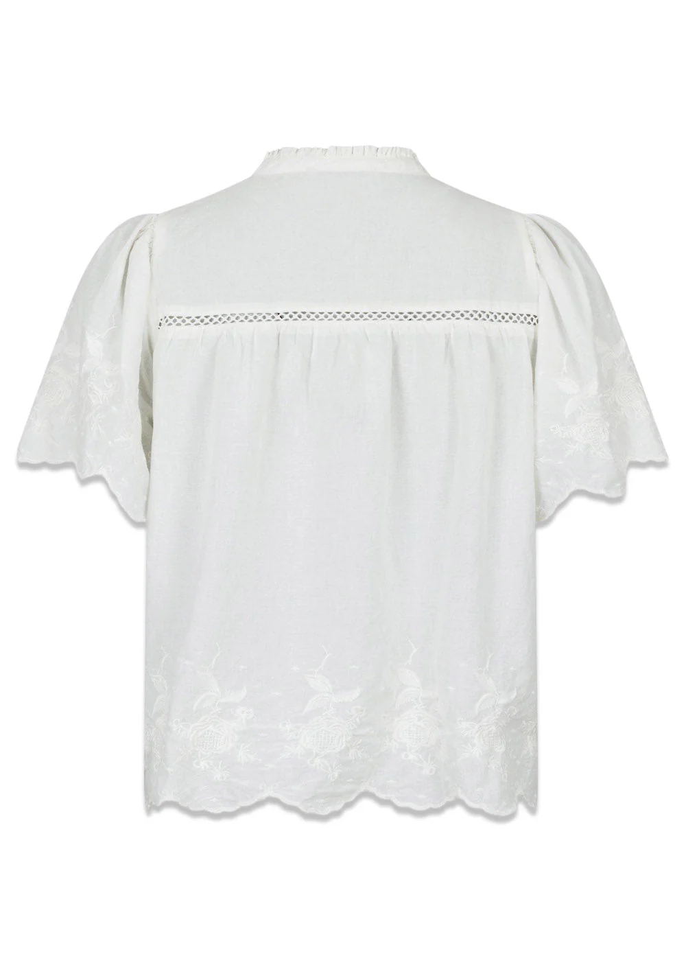 Micheline Emb Blouse - Off White - Image 2