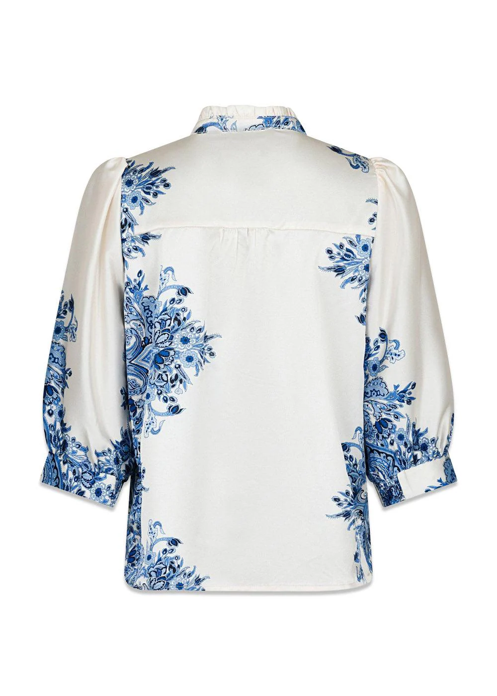 Roselle Paisley Border Blouse - Bright Blue - Image 2
