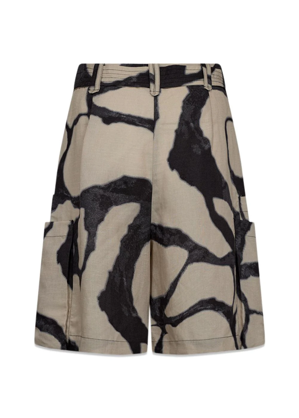 CMNATU SHORTS - Oyster Gray W. Black - Image 2