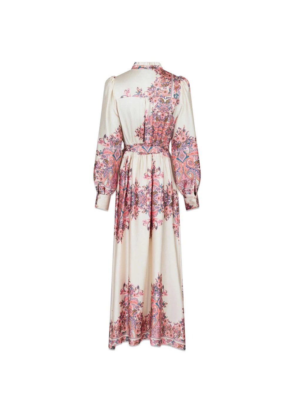 Nova Paisley Border Dress - Light Pink - Image 2