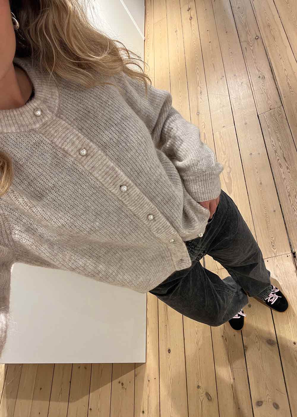 LenniMD cardigan - Beige Melange - Image 4