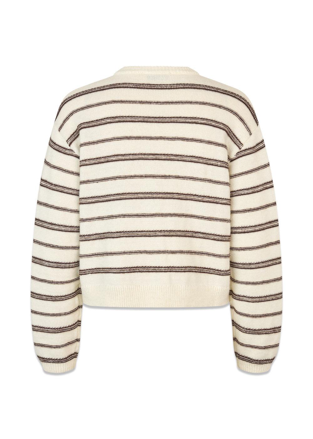 LineusMD stripe o-neck - Soft White Cedar Stripe - Image 3