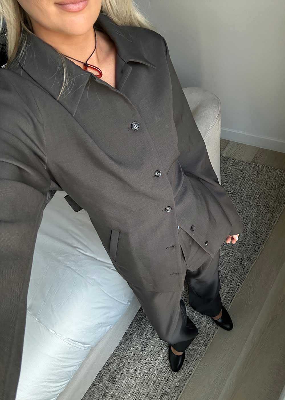 LonnieMD blazer - Dark Grey Melange - Image 4