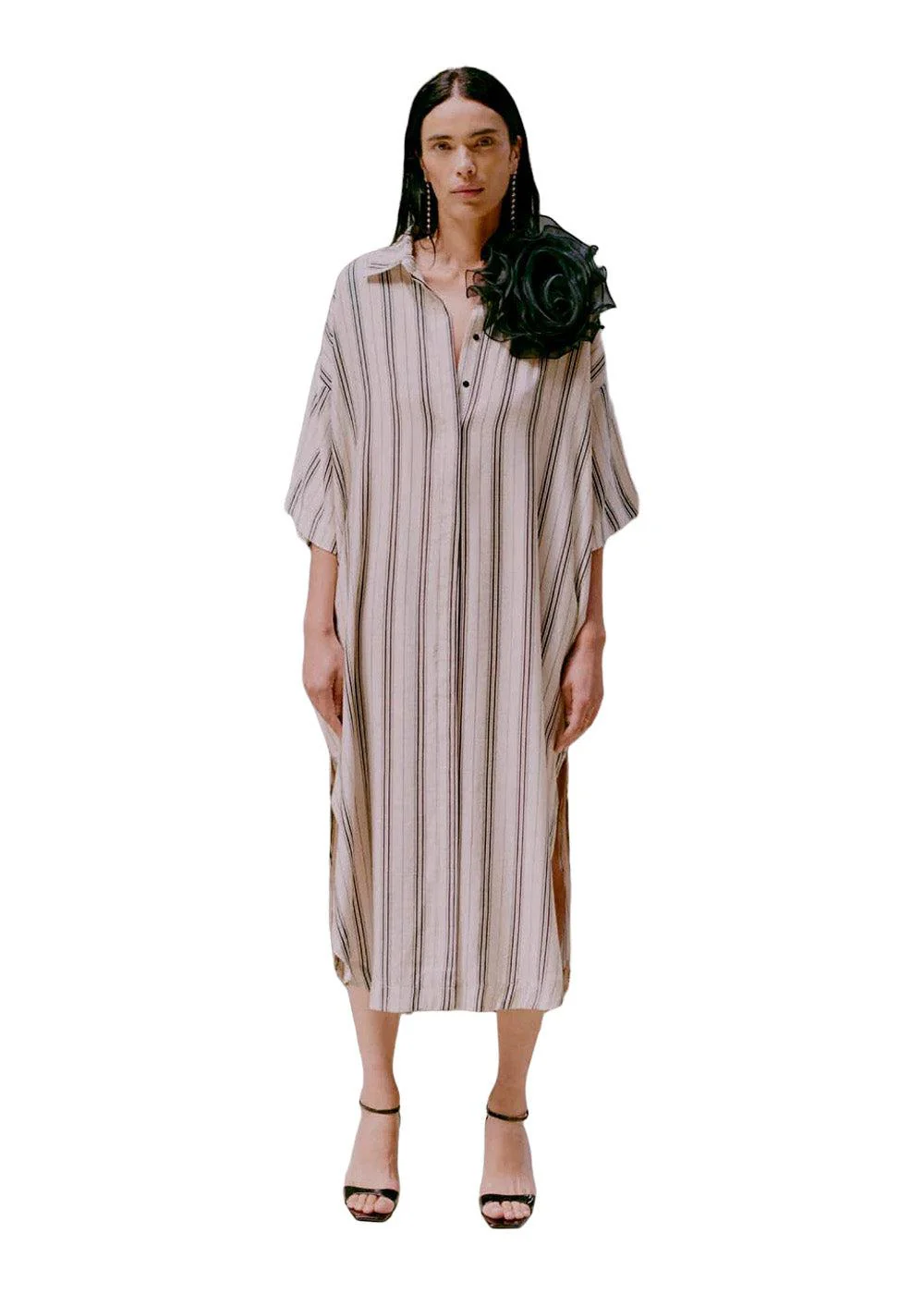 CMPARYA-DRESS - Peyote W. Black - Image 3