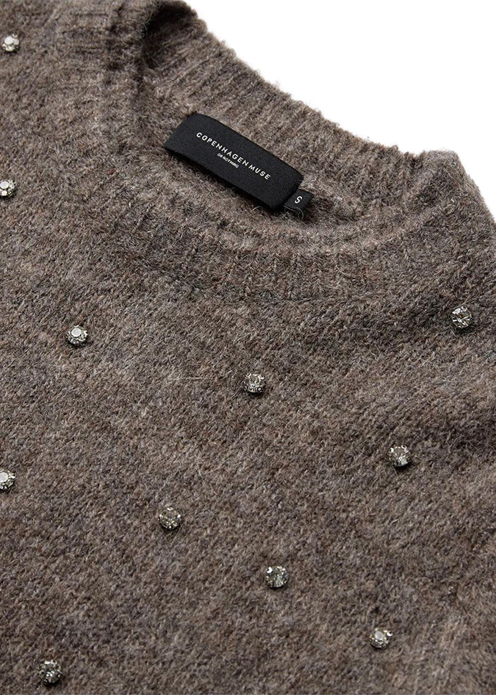 CMDIAMOND-PULLOVER - Timber Wolf Melange - Image 3