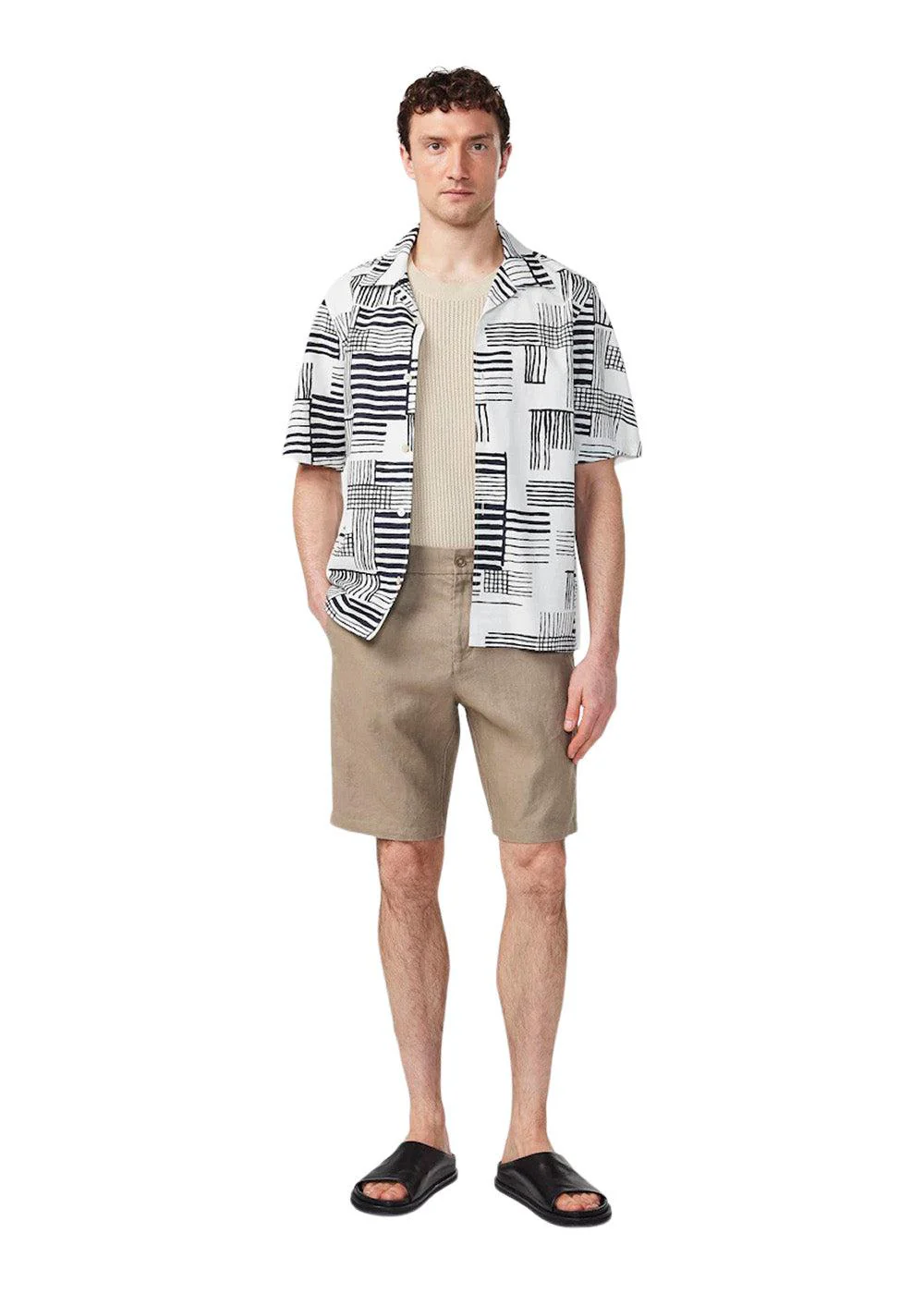 Crown Shorts 1454 - Greige - Image 2
