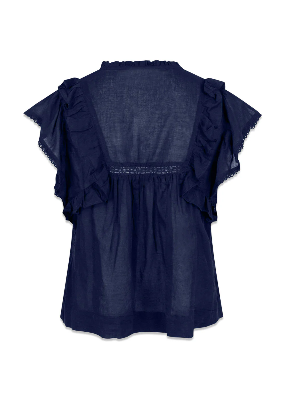 Jayla S Voile Top - Navy - Image 2