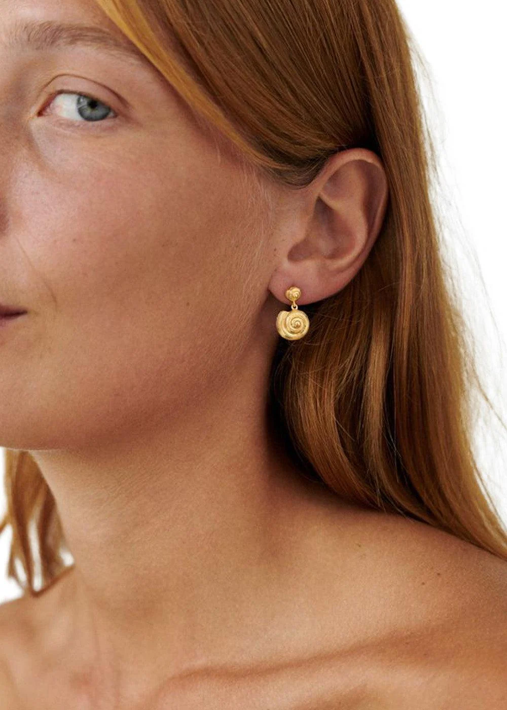 Reef Earrings length 18 mm - Gold - Image 2