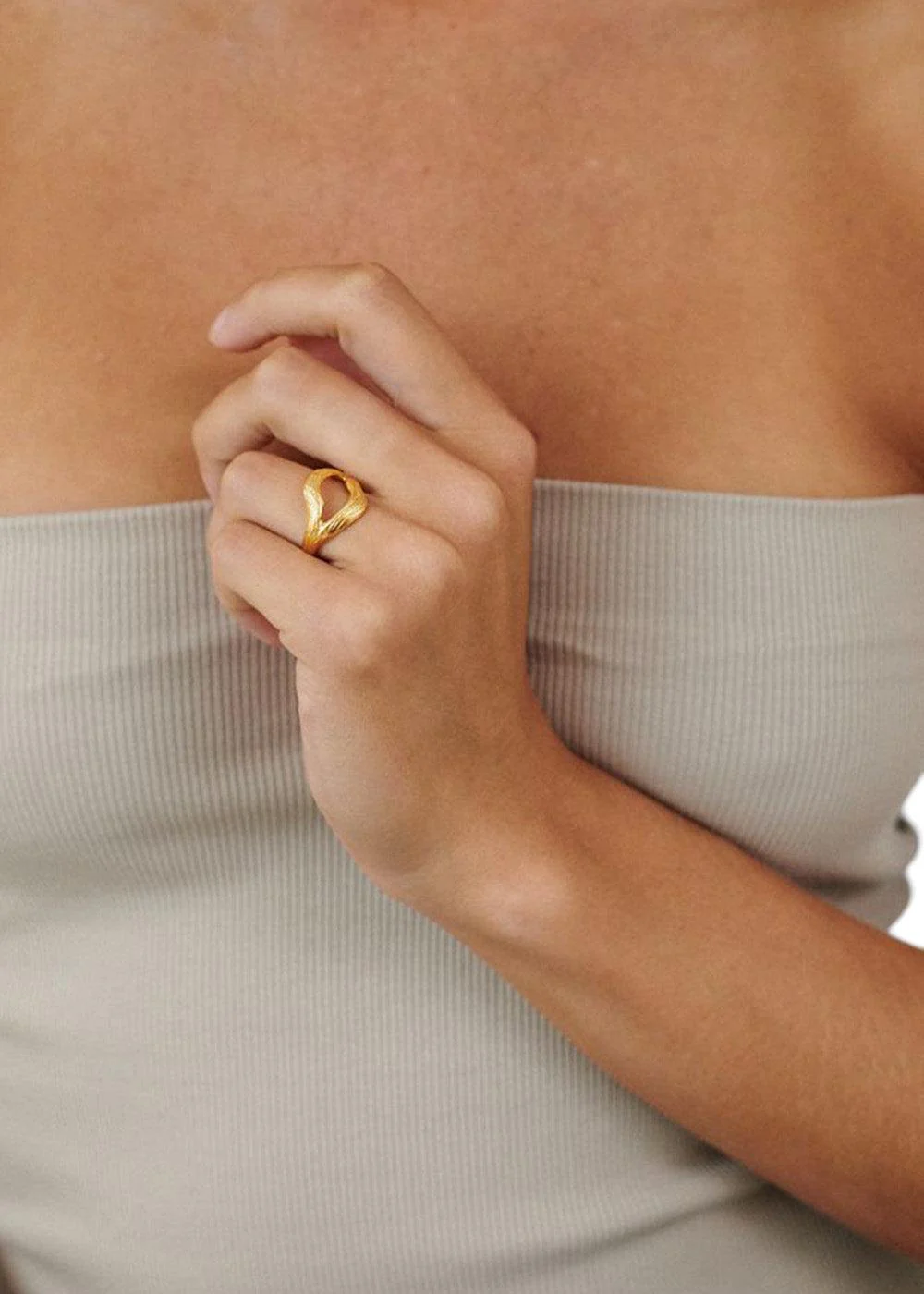 Flowing Dreams Ring - Goldplated - Image 2