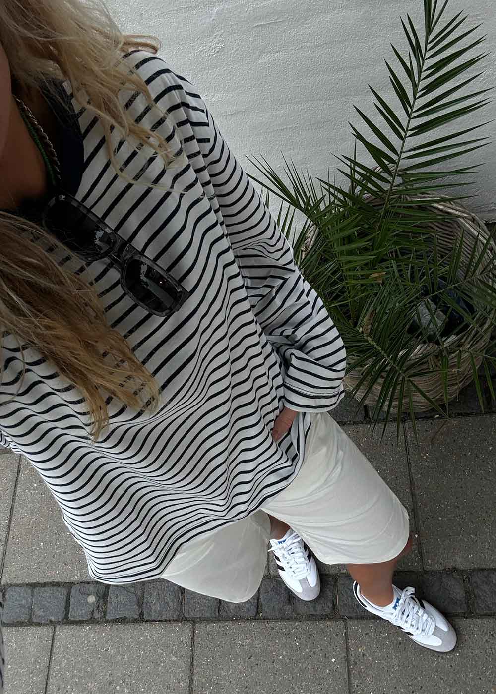 HellenMD LS stripe t-shirt - Soft Navy Stripe - Image 4