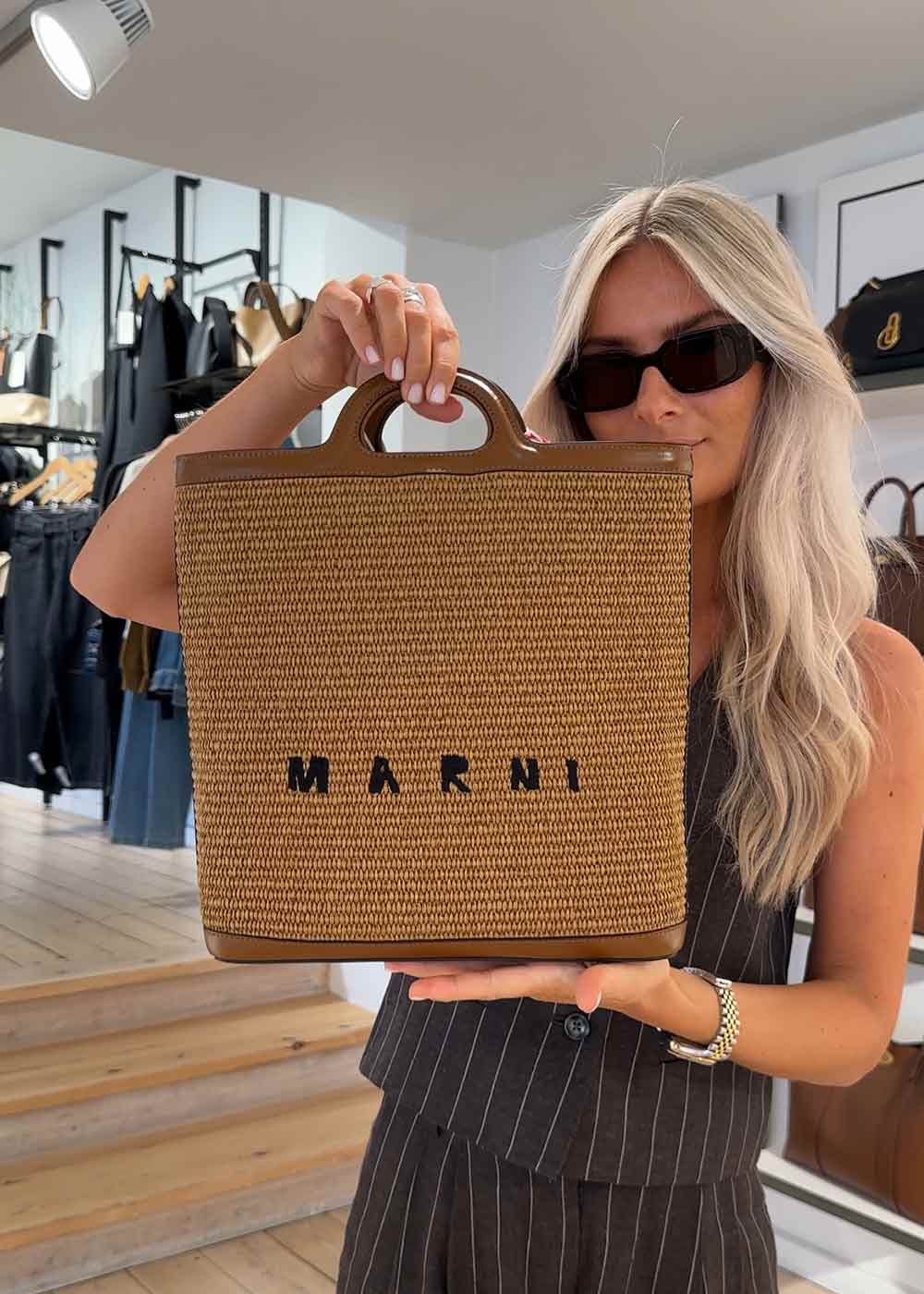 TROPICALIA CROSSBODY BAG - Brown Raffia - Image 2