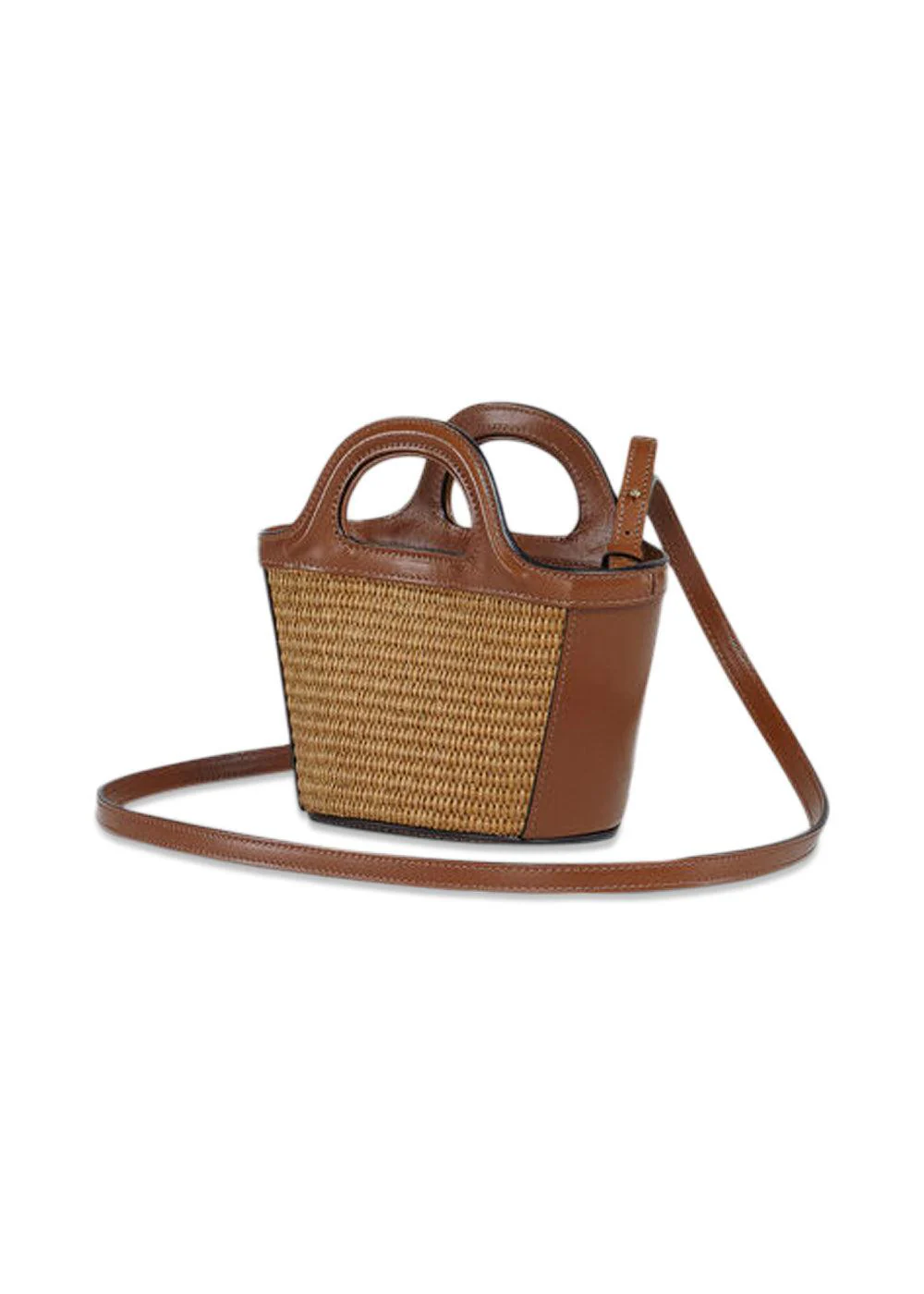 TROPICALIA MICRO BAG - Brown Raffia - Image 3