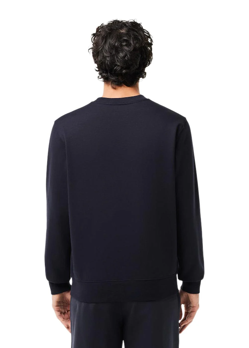 Flocked Fleece Jogger Sweatshirt - Navy - Image 3