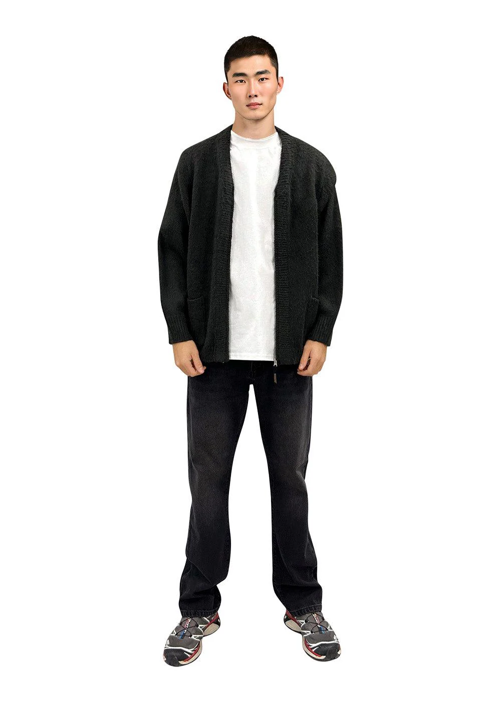 Koon Zip Cardigan - Black - Image 2