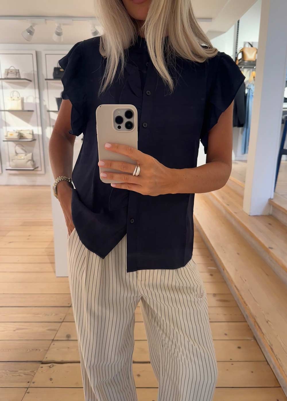 HolidayMD top - Navy Sky - Image 2