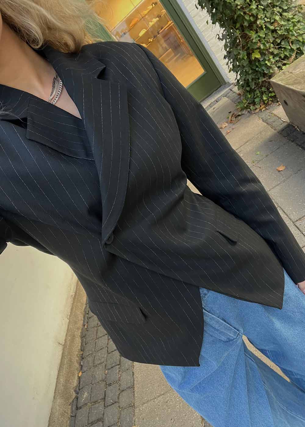 Clyde Blazer - Black Pinstripe - Image 3