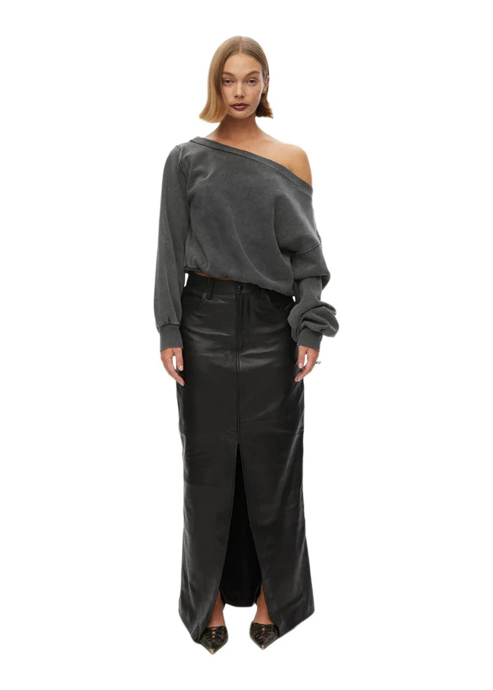 Andy OS Sweat - Black Washed - Image 2