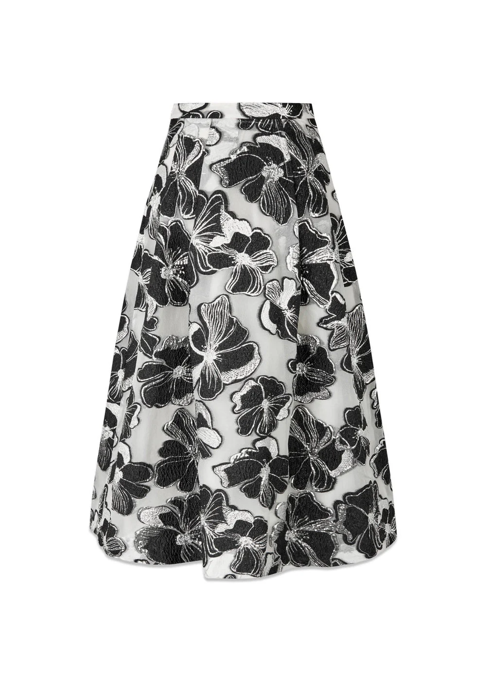 Voluminous Midi Skirt - Anemone Jacquard - Image 2