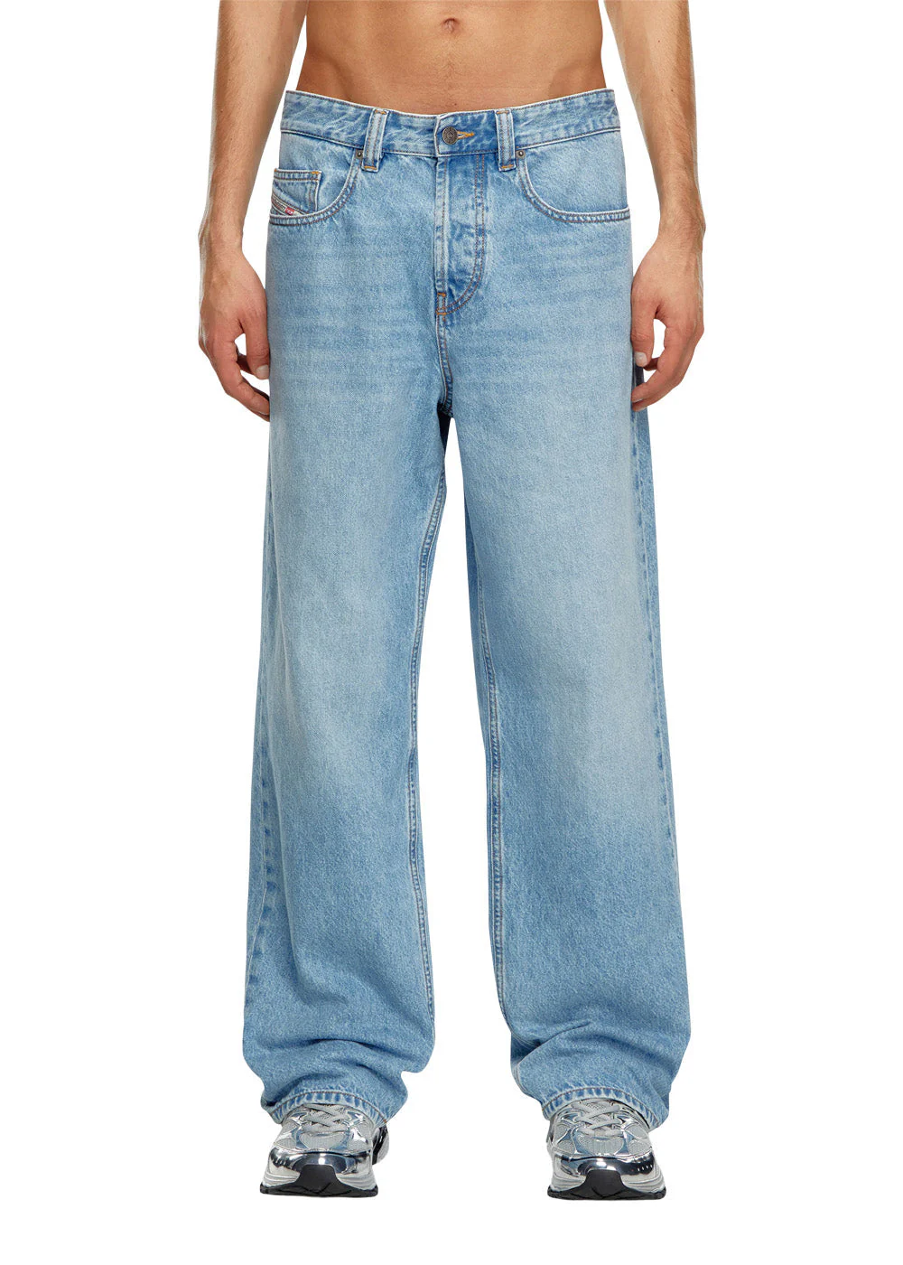 2001 D-MACRO L.32 TROUSER - Light Blue - Image 2