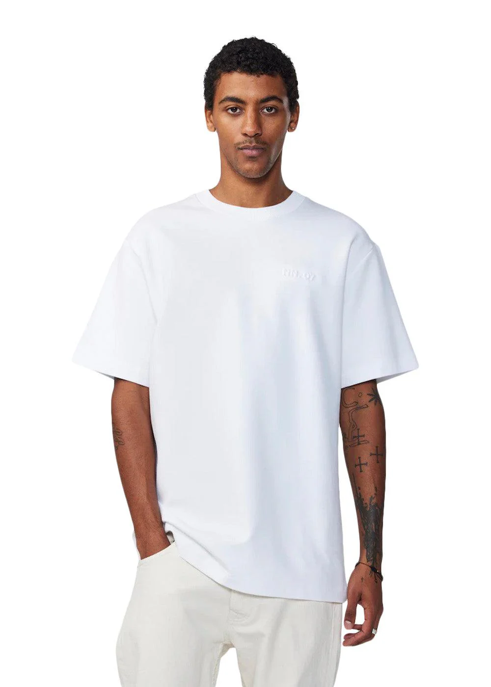 Nat Logo Tee 3457 - White - Image 2