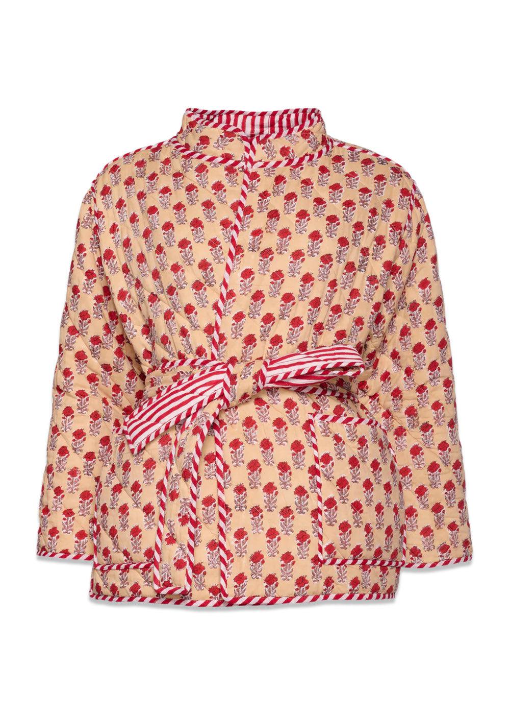 Sussie reversible jacket - Red & White - Image 2