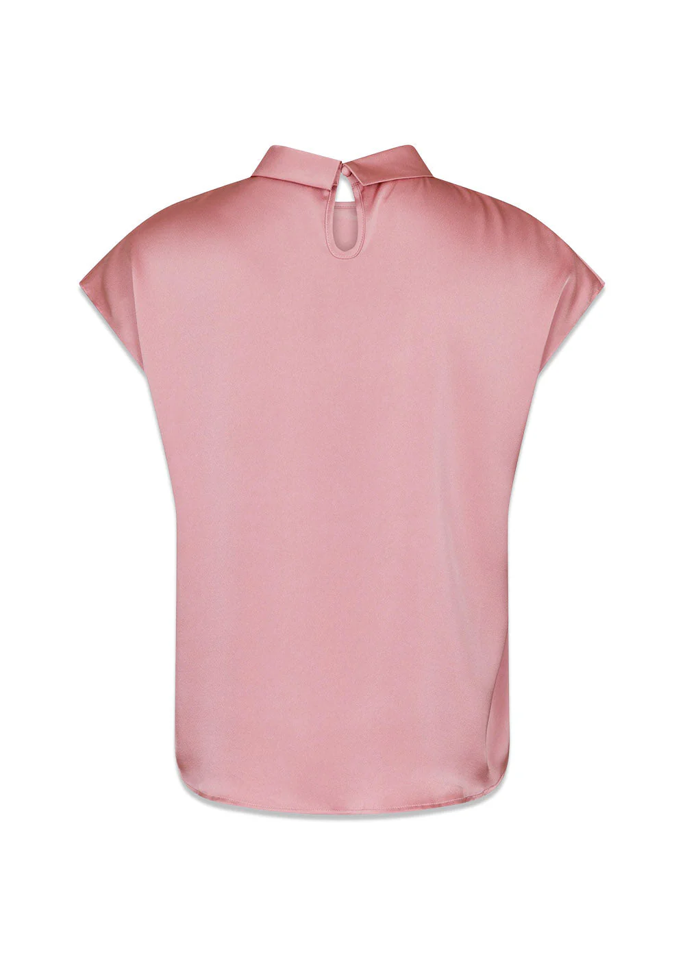 Fleur Drapy Satin Blouse - Light Pink - Image 2