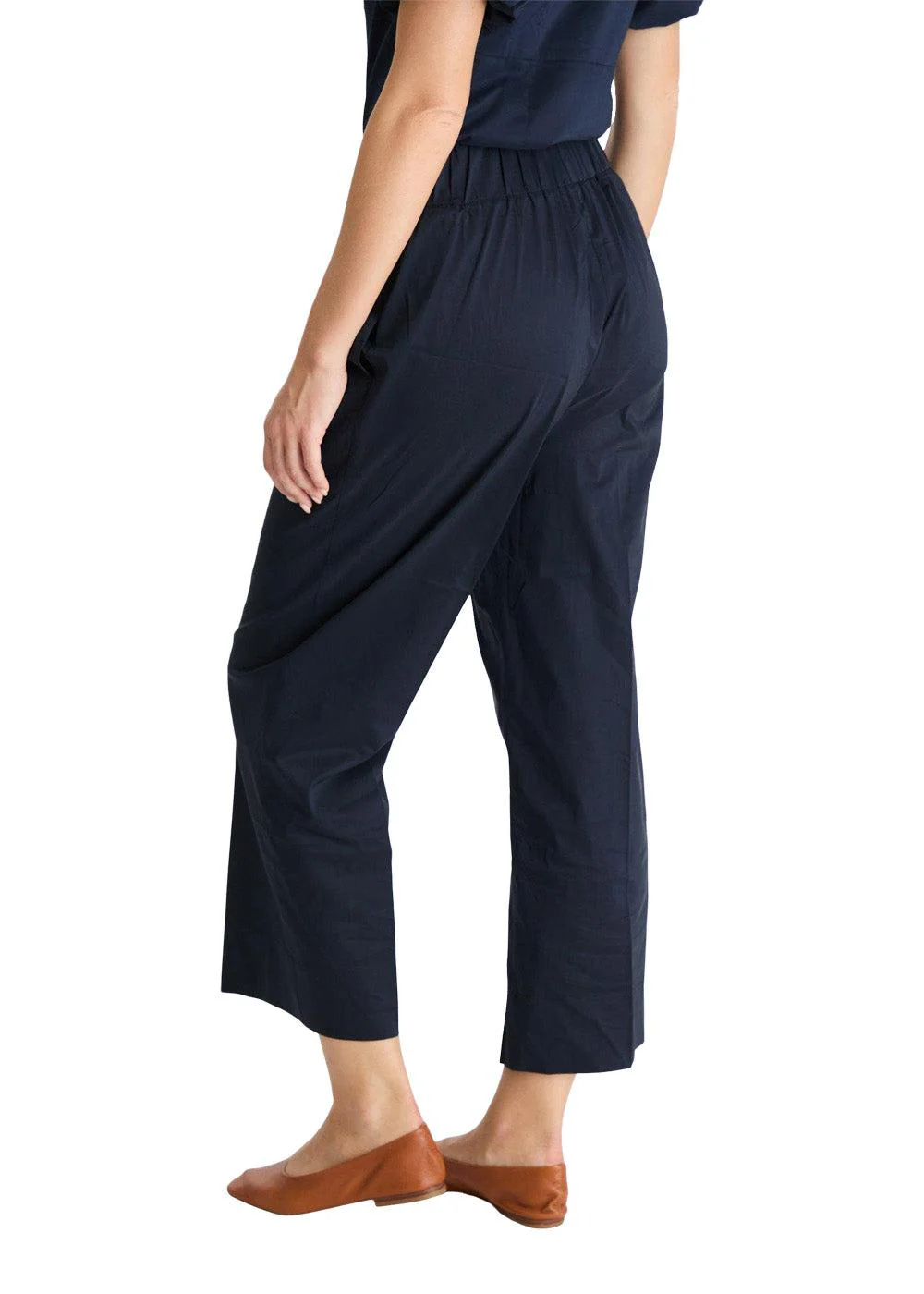 Yana Poplin Pants - Navy - Image 4