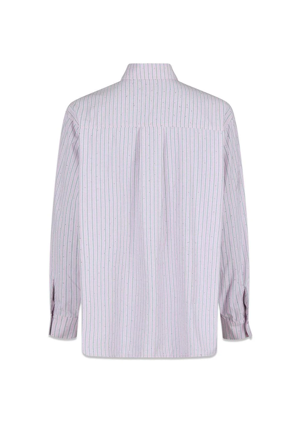 Dalma Stripe Stone Shirt - Rose Glitter - Image 2