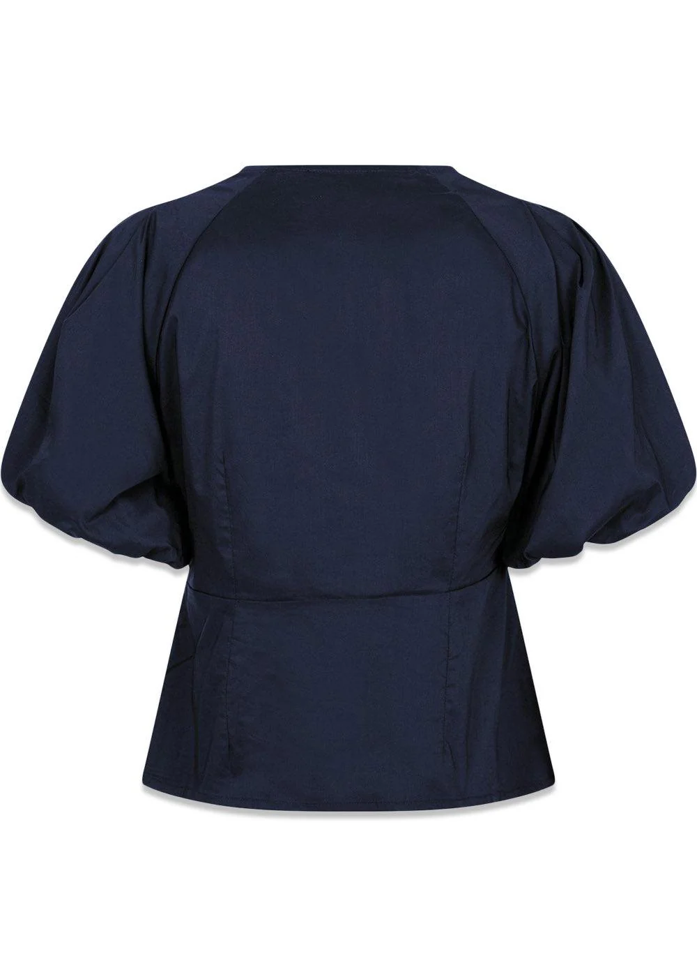 Irina Poplin Blouse - Navy - Image 2