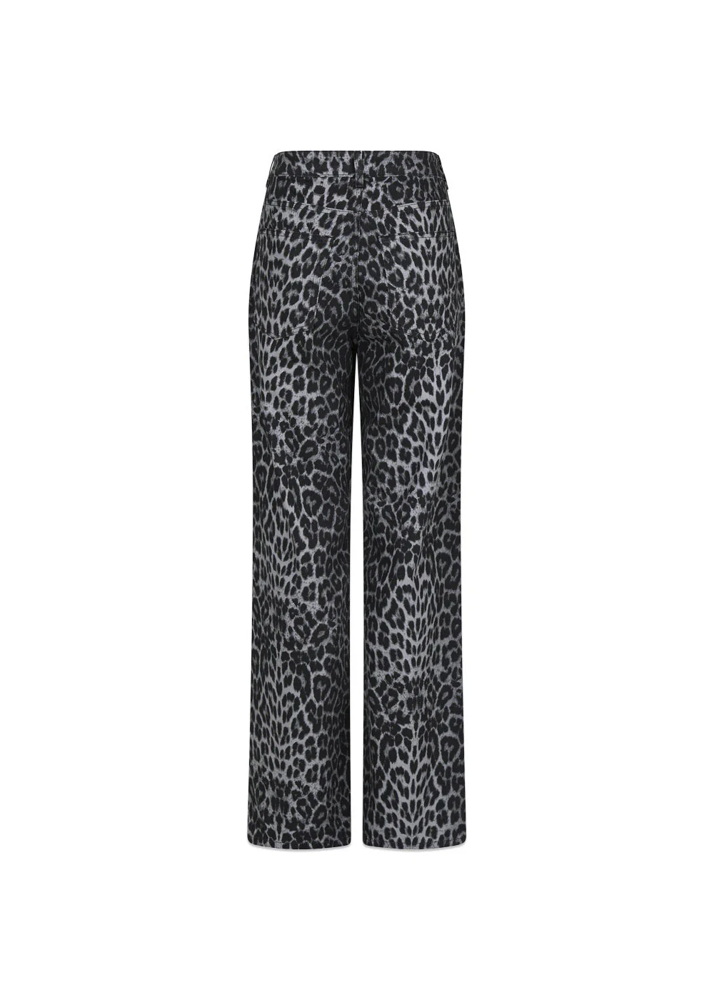 Simona Leopard Pants - Grey Leopard - Image 2