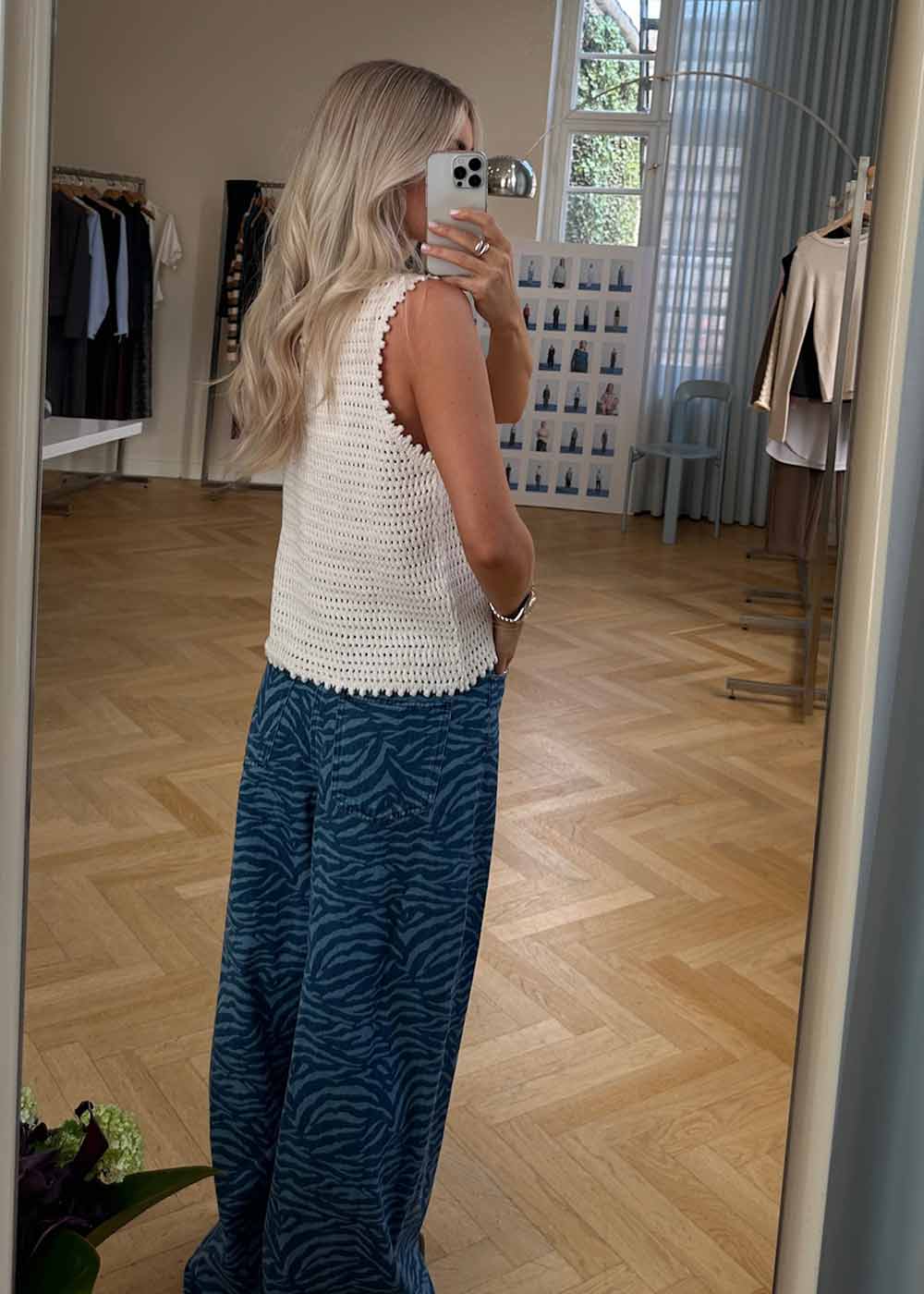 MaseMD print pants - Blue Zebra - Image 4
