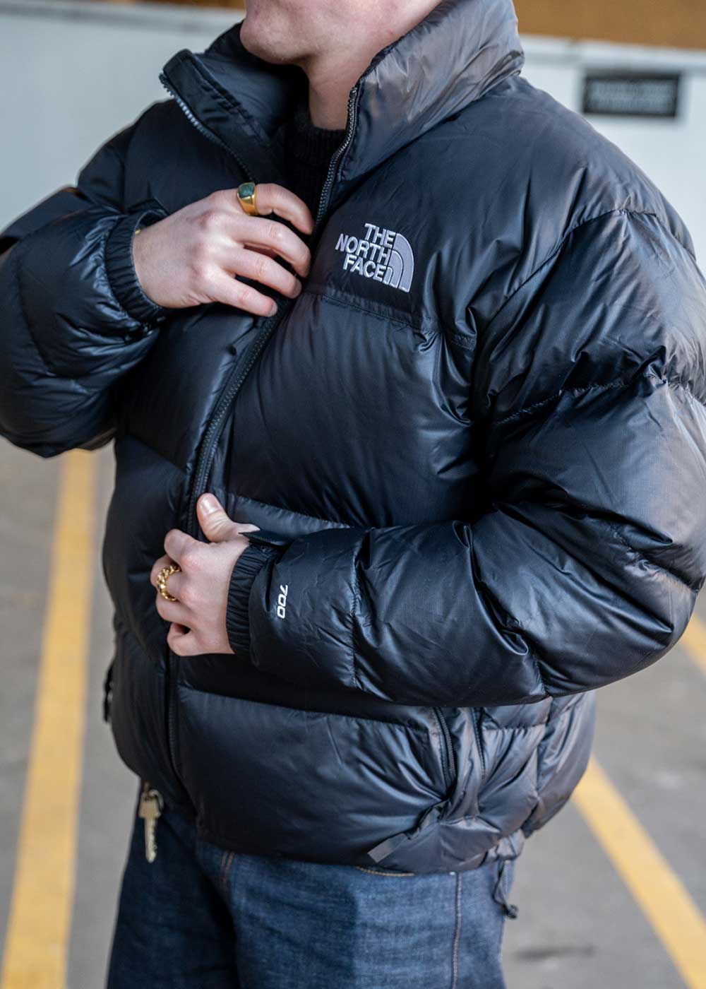 96 RETRO NUPTSE JACKET - Black - Image 5