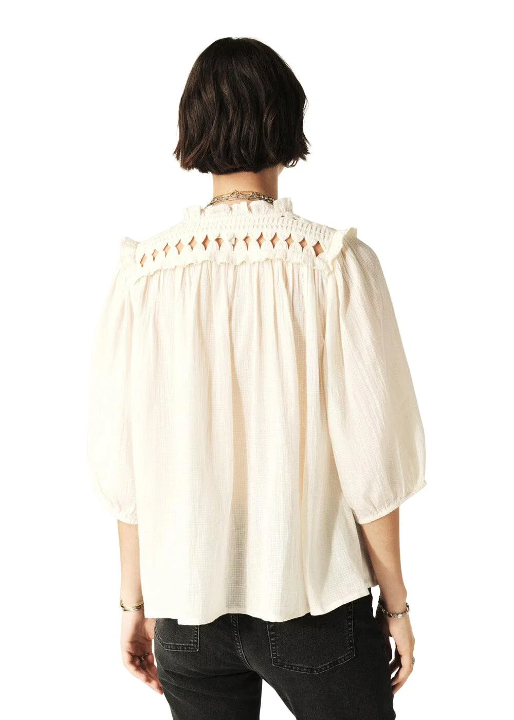 CHEMISE BELUNA - Ecru - Image 3