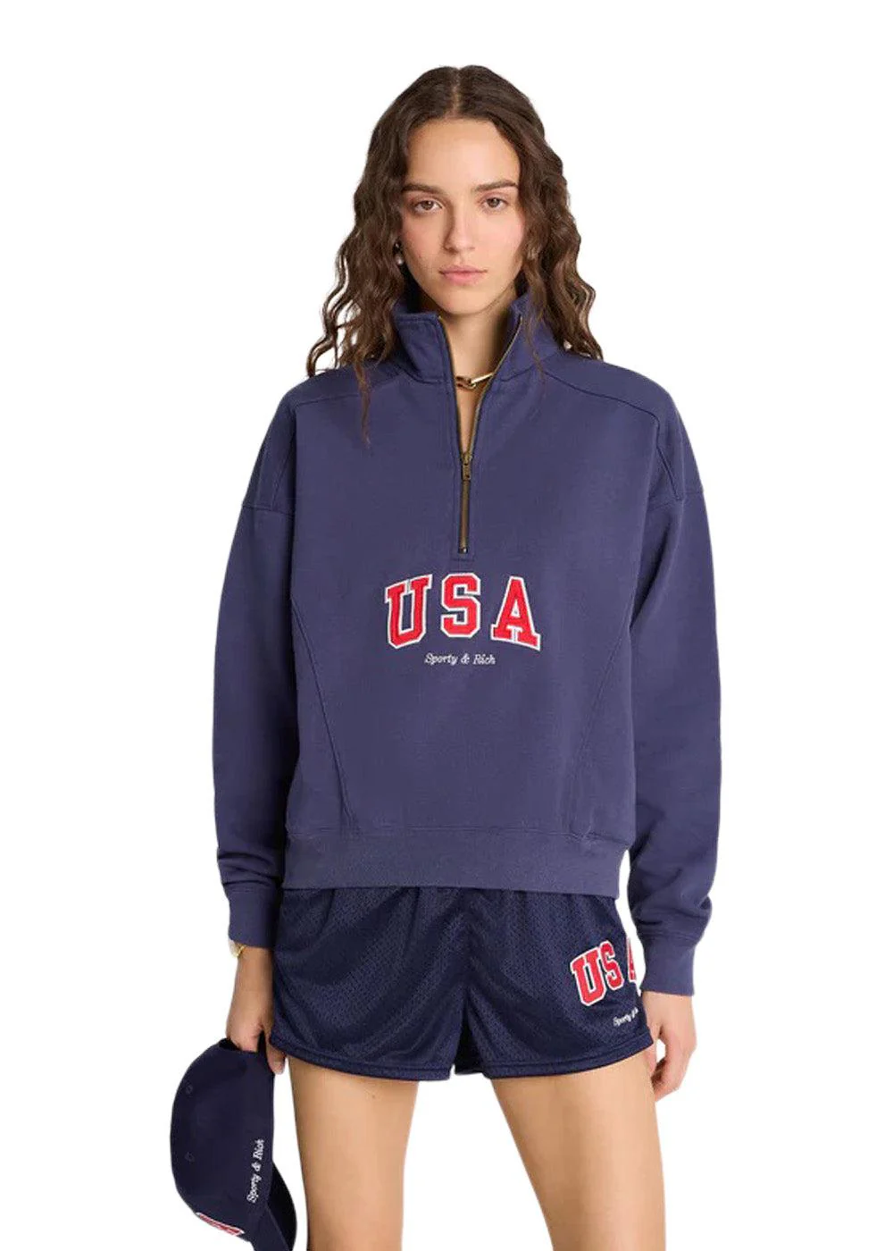 USA Quarter Zip - Navy - Image 4