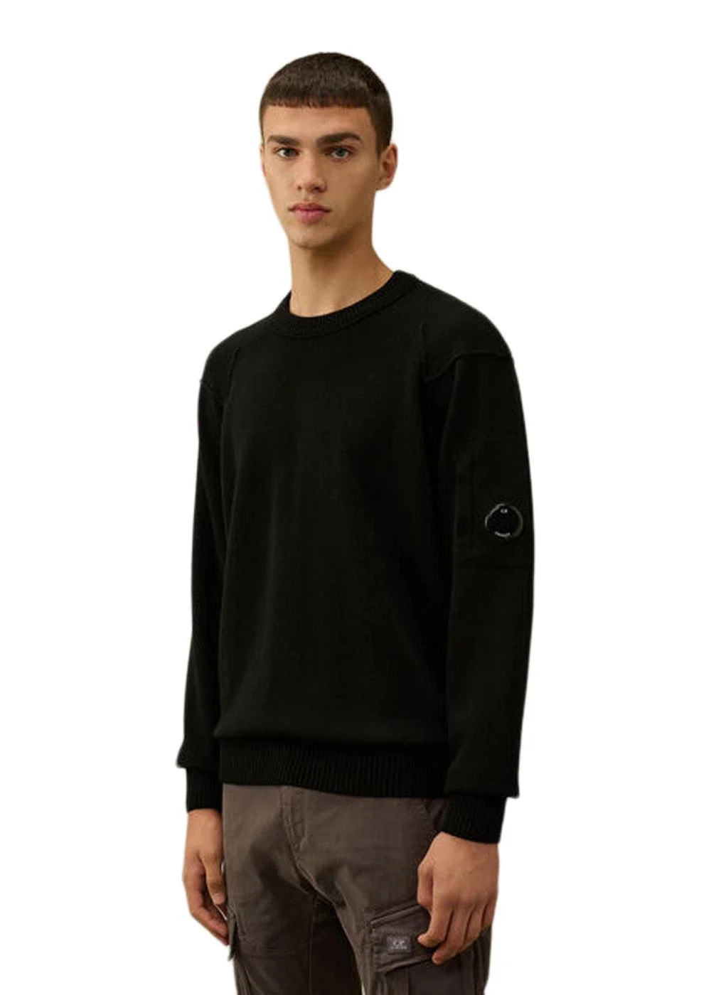 KNITWEAR CREW NECK - Black - Image 2